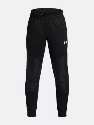 Pantaloni sport pentru băieți UNDER ARMOUR UA ARMOUR FLC PRO UTILITY P 6008899-001 NEGRU