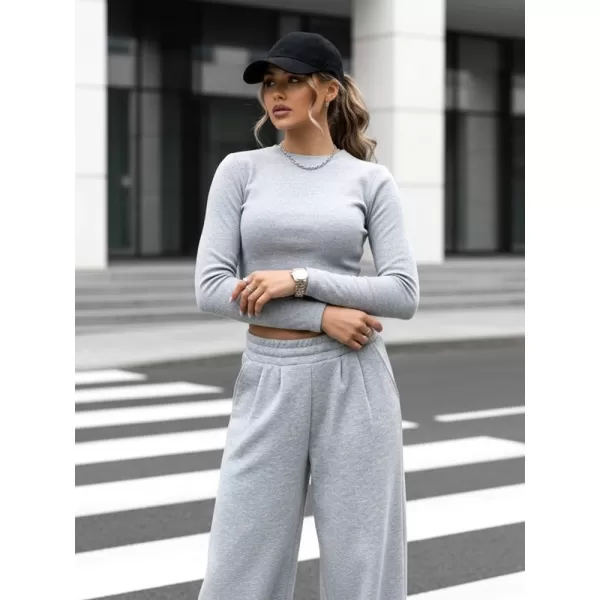  Set pentru femei DSTREET AY0904 GRI DESCHIS 