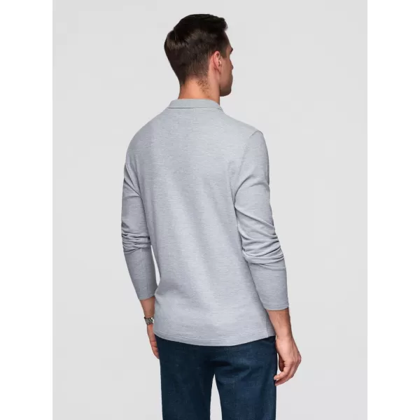  Tricou pentru bărbați OMBRE OM-POBL-0162 MELANGE GRI 