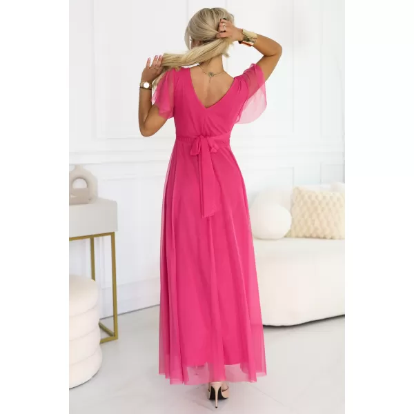  Rochie NUMOCO 562-9 ZMEURĂ 