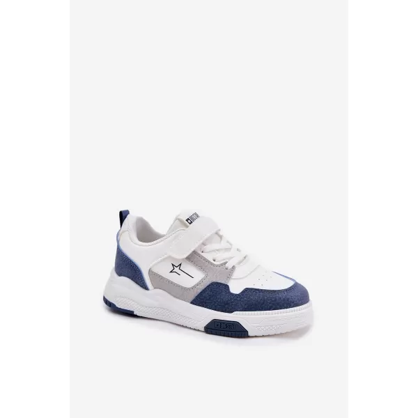  Pantofi copii BIG STAR RR374052 ALB/ALBASTRU Pantofi Big Star 