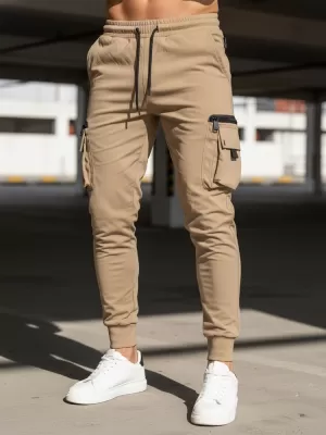 Pantaloni pentru bărbați DSTREET UX4157 BEJ