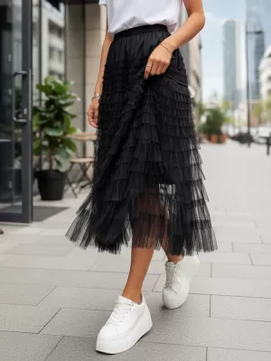 Fusta de dama DSTREET CY0421 NEGRU