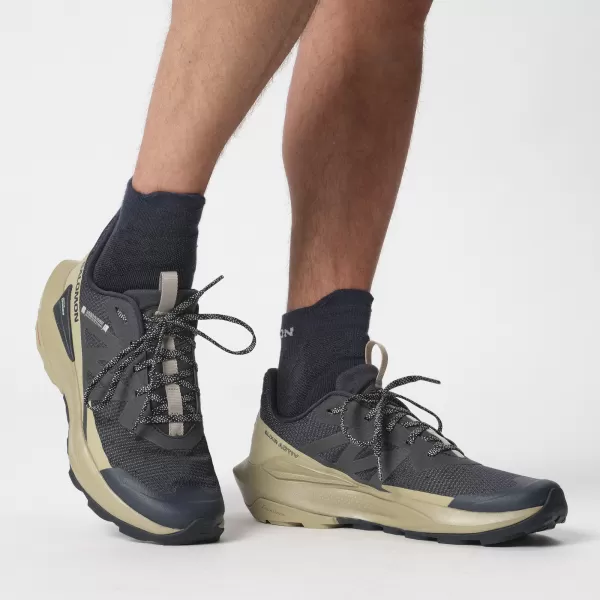  Pantofi pentru bărbați SALOMON ELIXIR ACTIV L47455300 CARBON/VERDE ARDEZIE/GRI GLACIAR 