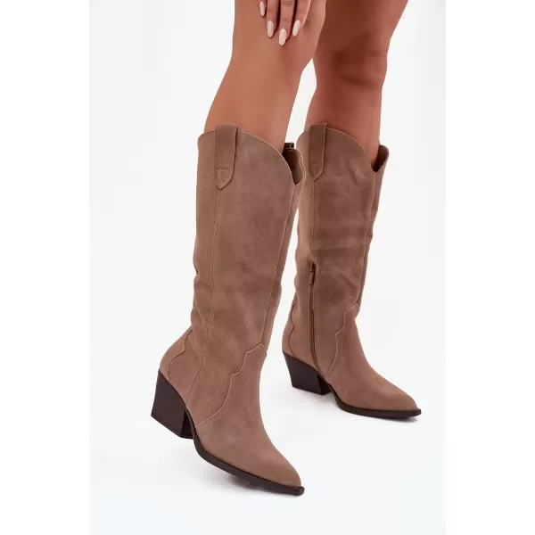  Cizme de dama BOTO URSELLE 40126 KAKI 