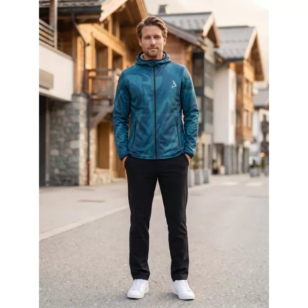  Jachetă softshell premium pentru bărbați ALTISPORT VOJ/ALM072JACK01 KEROSENUL 
