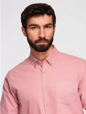 Cămașă pentru bărbați OMBRE K700 ROZ