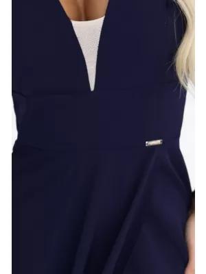 Rochie NUMOCO 660-1 ALBASTRU ÎNCHIS