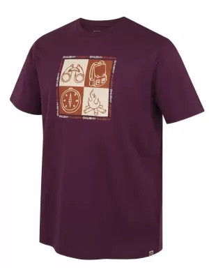 Tricou pentru bărbați HUSKY TEE SQUARE M VIOLET