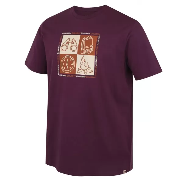  Tricou pentru bărbați HUSKY TEE SQUARE M VIOLET 
