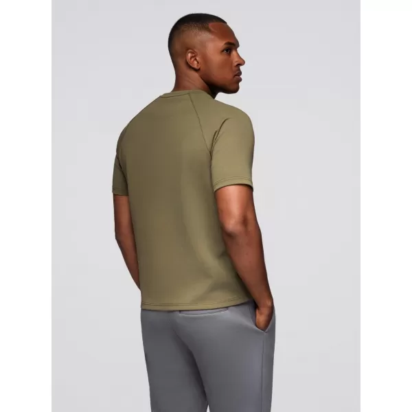  Tricou pentru bărbați OMBRE OM-TSCT-0240 MĂSLINE 