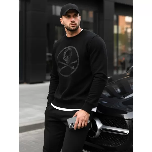  Hanorac pentru bărbați DSTREET BX5948 NEGRU 