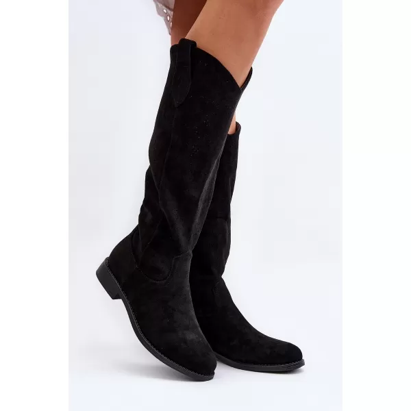  Cizme de dama S.BARSKI HY66-132 NEGRU 