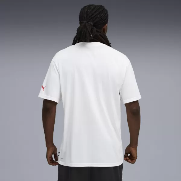  Tricou pentru bărbați PUMA HOOPAVERSE TEE 3 632891-01 PUMA ALB 