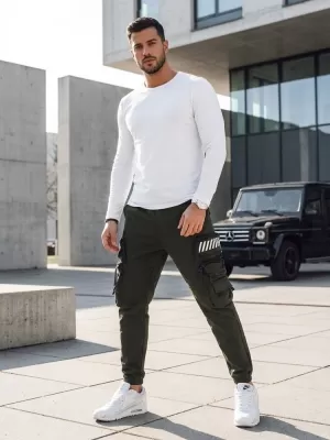 Pantaloni pentru bărbați DSTREET UX4160 VERDE