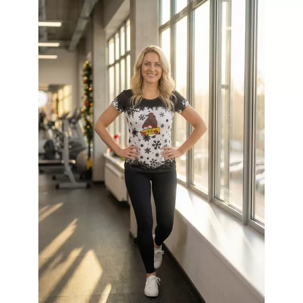  Tricou de Crăciun premium pentru femei ALTISPORT VOJ/ALWVN2TR06 ELF 