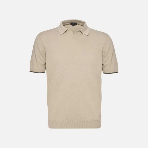  Tricou pentru bărbați GEOX KNIT G012318 BEJ 