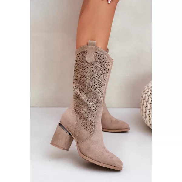  Cizme de dama S.BARSKI HY51-238 BEJ 