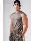 Tricou fără cusături și fără mâneci POWER 899 LIGHT BROWN ASH Nebbia