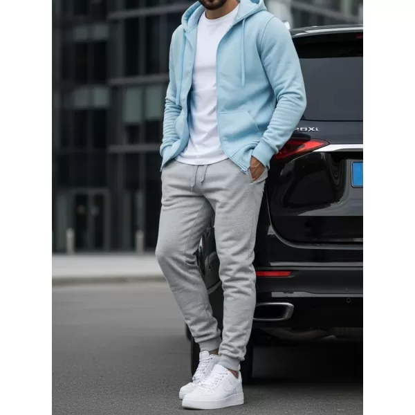  Hanorac pentru bărbați DSTREET BX4246 ALBASTRU DESCHIS 