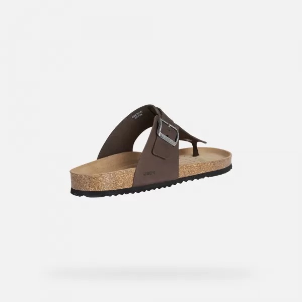  Papuci pentru bărbați GEOX SANDAL GHITA G002573 MARO ÎNCHIS 