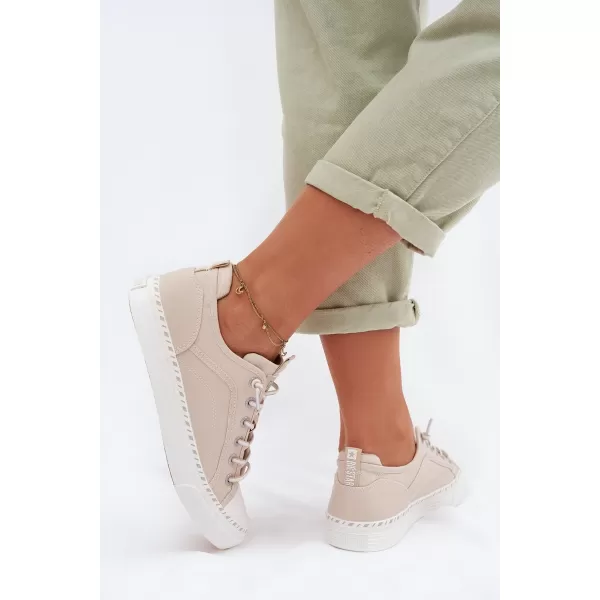  Adidasi de dama BIG STAR TT274387 BEJ Pantofi Big Star 