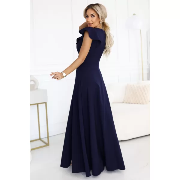  Rochie NUMOCO 660-1 ALBASTRU ÎNCHIS 