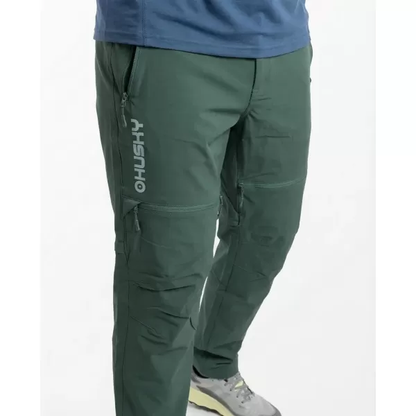  Pantaloni pentru bărbați HUSKY KUSTY M VERDE ÎNCHIS 