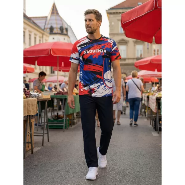  Tricou premium pentru bărbați ALTISPORT VOJ/ALM036SI/TR01 DUNGI 