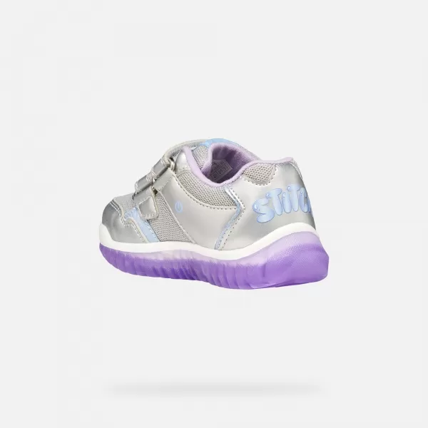  Adidași pentru fete GEOX LIGHTYLOO B6561C0AJASC1316 ARGINT 