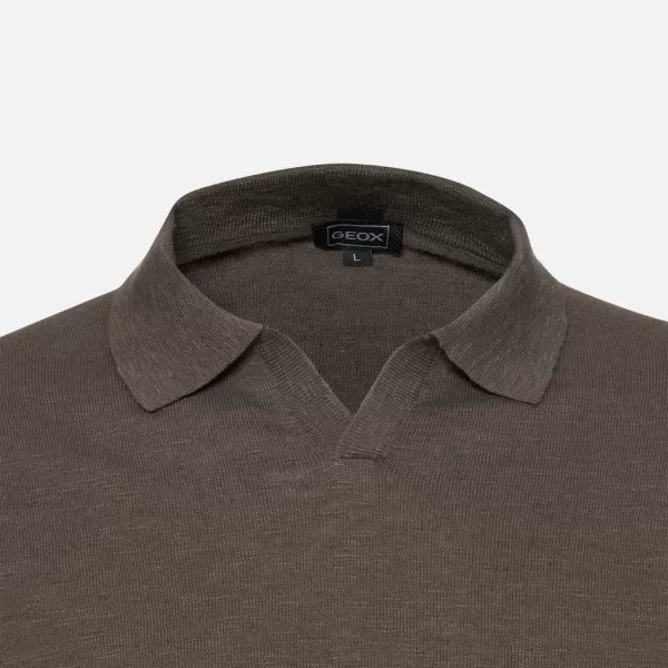  Tricou pentru bărbați GEOX KNIT G012317 KAKI 