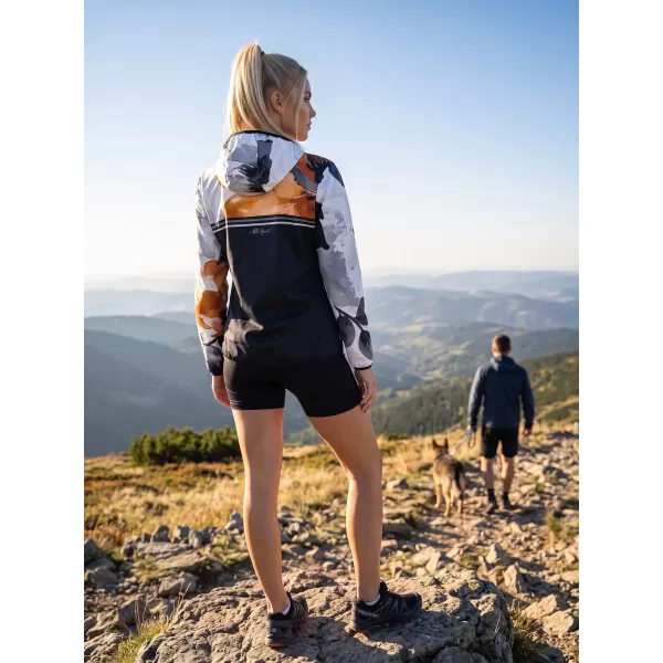  Jachetă softshell premium pentru femei ALTISPORT VOJ/ALW117JACK01 NEGRU/PORTOCALIU 