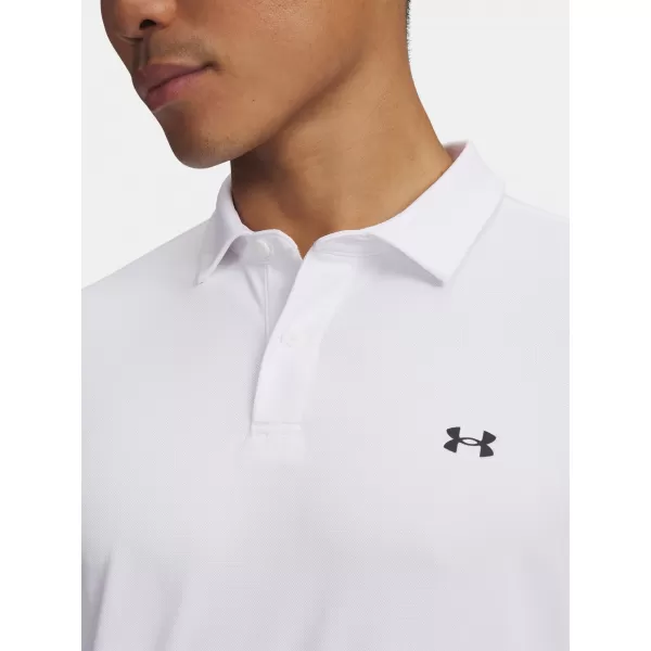  Tricou pentru bărbați UNDER ARMOUR T2G PIQUE POLO 6012303-100 ALB 