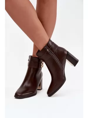 Pantofi de dama cu toc BOTO GALINNE 40566 MARO
