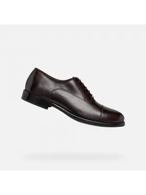 Pantofi rochie pentru bărbați GEOX BARBERIGO G014409 MARO ÎNCHIS