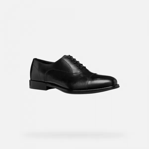  Pantofi rochie pentru bărbați GEOX BARBERIGO G014411 NEGRU 