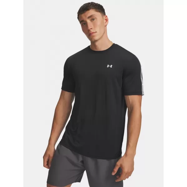  Tricou pentru bărbați UNDER ARMOUR TECH TAPING SS 6012356-001 NEGRU 