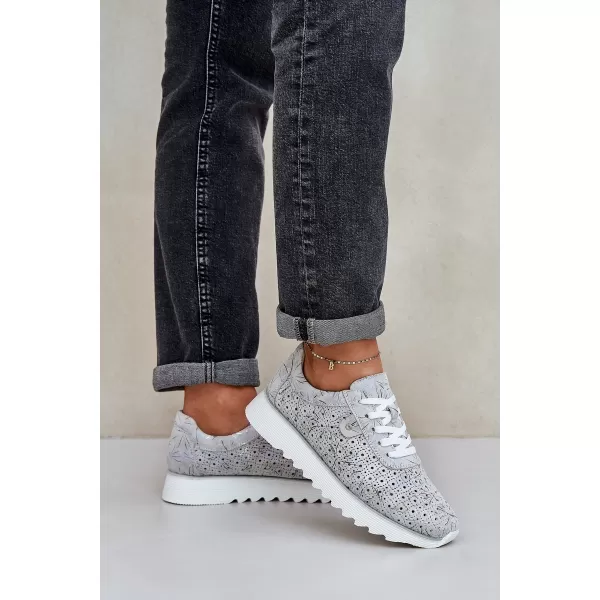  Pantofi de dama D&A LR51-635 ARGINT 