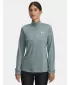 Tricou pentru femei UNDER ARMOUR TECH 1/2 ZIP- TWIST 1384225-587 ALBASTRU