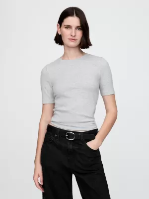 Tricou pentru femei GAP MODAL CREW NECK TEE 679172-03 ERICA GRI DESCHIS