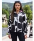 Geaca de dama ALTISPORT HELSIE NEGRU/ALB