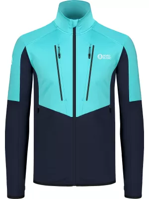 Hanorac powerfleece pentru bărbați NORDBLANC GROAN NBWFM8282 ALBASTRU DESCHIS