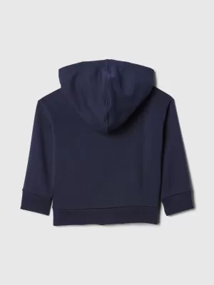 Hanorac pentru copii GAP LOGO HOODIE ZIP 723271-04 TAPISERIE BLEUMARIN