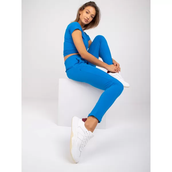  Pantaloni de trening pentru femei BASIC FEEL GOOD RV-DR-3589.10X ALBASTRU ÎNCHIS 
