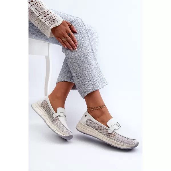  Mocasini de dama D&A TW210 ALB 