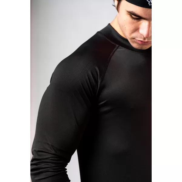  Tricou fără cusături cu mâneci lungi POWER 901 BLACK Nebbia 