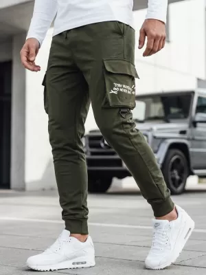 Pantaloni pentru bărbați DSTREET UX4162 VERDE