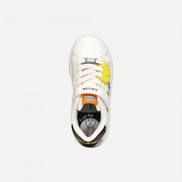  Adidași pentru băieți GEOX ECLYPER J65LSE054FUC0404 ALB 