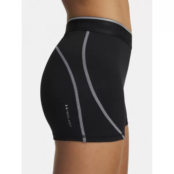  Pantaloni scurți de damă UNDER ARMOUR HEATGEAR ELITE SHORTY 6015371-008 NEGRU 