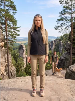 Vesta softshell dama ALTISPORT NoPrint NP/ALW965 NEGRU